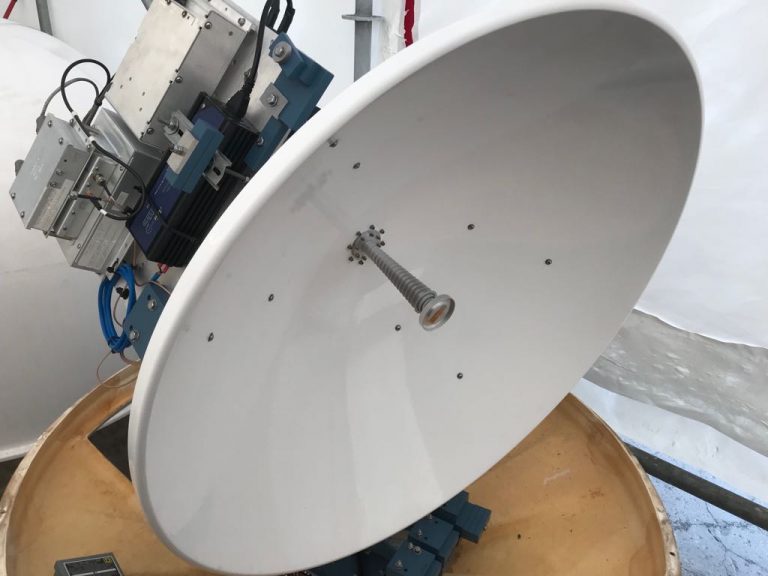 SeaTel 4006 1M Ku-Band Maritime Antenna with a SeaTel 4004 TV - Satcom