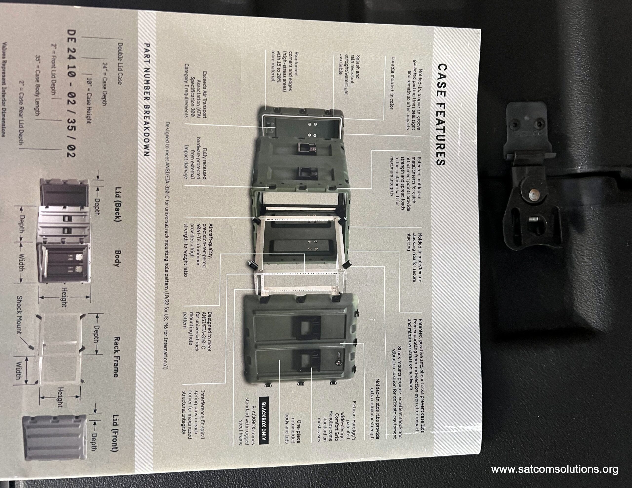 Pelican-Hardigg Rack Mount Transport Case – DE 2410-023502-8
