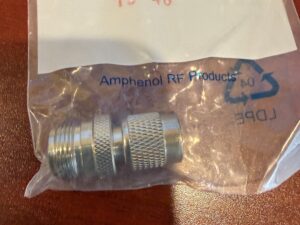 Amphenol RF 242131 TNC Male to N Female Coaxial Adapter – 50 Ohm