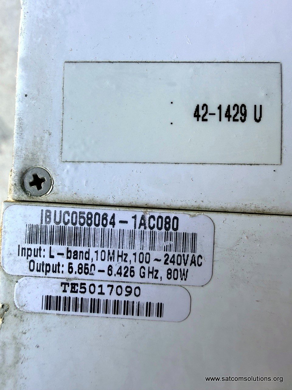 Used Terrasat 80W C-Band IBUC-4